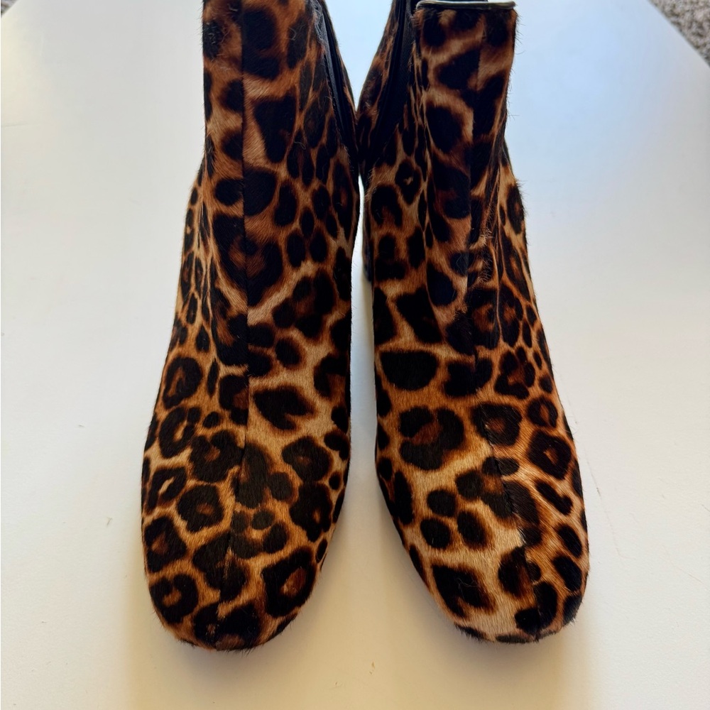 Leopard Print Ankle Boots